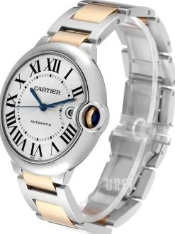 Ballon Blue Silverfärgad/18 karat gult guld Ø42 mm