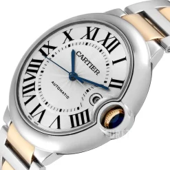 Ballon Blue Silverfärgad/18 karat gult guld Ø42 mm