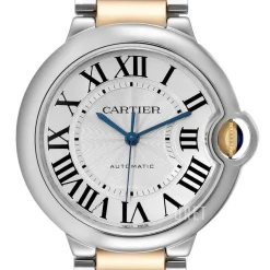 Ballon Blue Silverfärgad/18 karat gult guld Ø36 mm