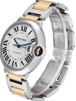 Ballon Blue Silverfärgad/18 karat gult guld Ø36 mm