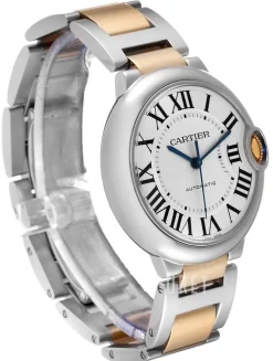 Ballon Blue Silverfärgad/18 karat gult guld Ø36 mm