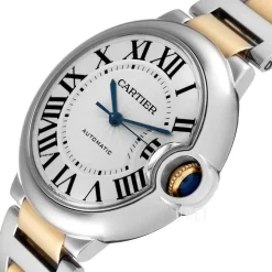 Ballon Blue Silverfärgad/18 karat gult guld Ø36 mm