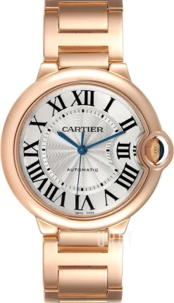 Ballon Blue Silverfärgad/18 karat roséguld Ø36 mm