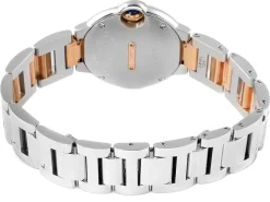 Ballon Blue Silverfärgad/18 karat roséguld Ø28 mm