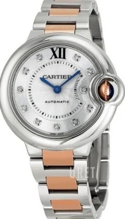 Ballon Blue Silverfärgad/18 karat roséguld Ø33 mm