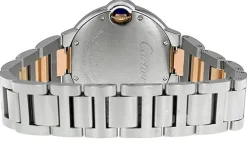 Ballon Blue Silverfärgad/18 karat roséguld Ø33 mm