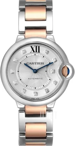 Ballon Blue Silverfärgad/18 karat roséguld Ø36.6 mm