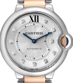 Ballon Blue Silverfärgad/18 karat roséguld Ø36.6 mm