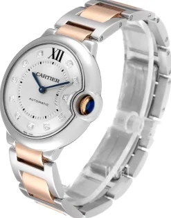 Ballon Blue Silverfärgad/18 karat roséguld Ø36.6 mm