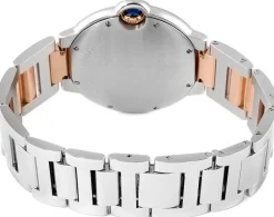 Ballon Blue Silverfärgad/18 karat roséguld Ø36.6 mm