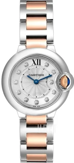 Ballon Blue Silverfärgad/18 karat roséguld Ø28.6 mm