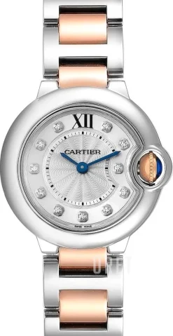 Ballon Blue Silverfärgad/18 karat roséguld Ø28.6 mm