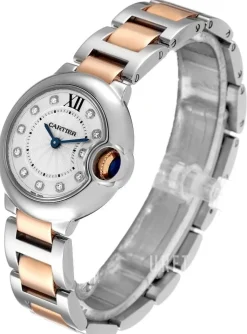 Ballon Blue Silverfärgad/18 karat roséguld Ø28.6 mm