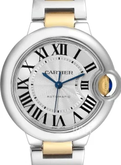 Ballon Blue Silverfärgad/18 karat gult guld Ø33 mm