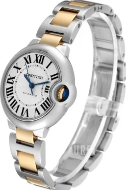 Ballon Blue Silverfärgad/18 karat gult guld Ø33 mm