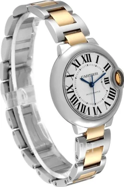 Ballon Blue Silverfärgad/18 karat gult guld Ø33 mm