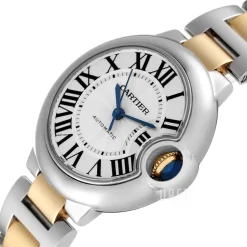 Ballon Blue Silverfärgad/18 karat gult guld Ø33 mm