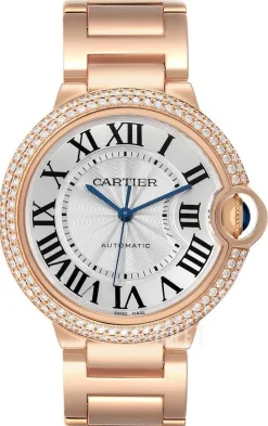 Ballon Blue Silverfärgad/18 karat roséguld Ø37 mm