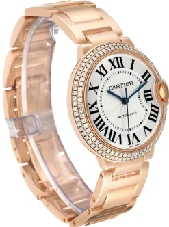 Ballon Blue Silverfärgad/18 karat roséguld Ø37 mm