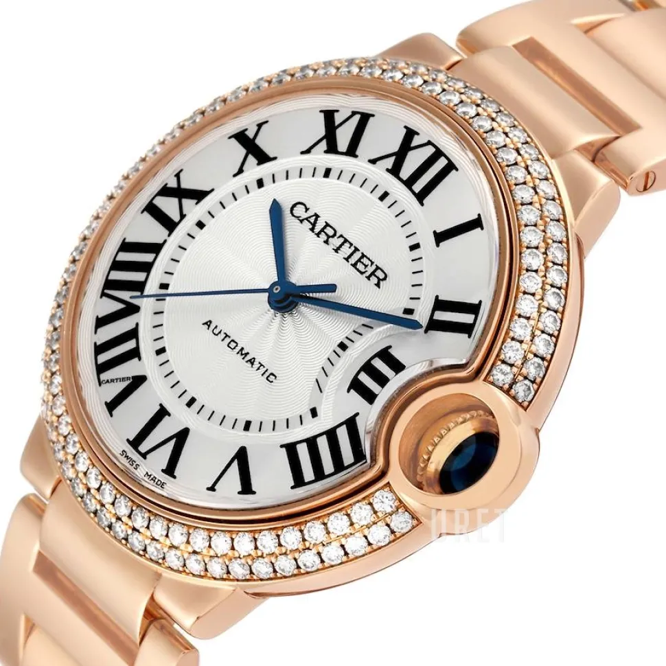 Ballon Blue Silverfärgad/18 karat roséguld Ø37 mm