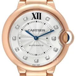 Ballon Blue Silverfärgad/18 karat roséguld Ø36.2 mm