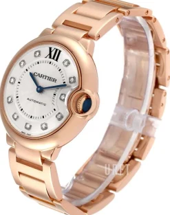 Ballon Blue Silverfärgad/18 karat roséguld Ø36.2 mm