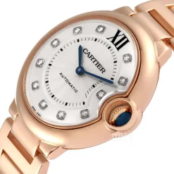 Ballon Blue Silverfärgad/18 karat roséguld Ø36.2 mm