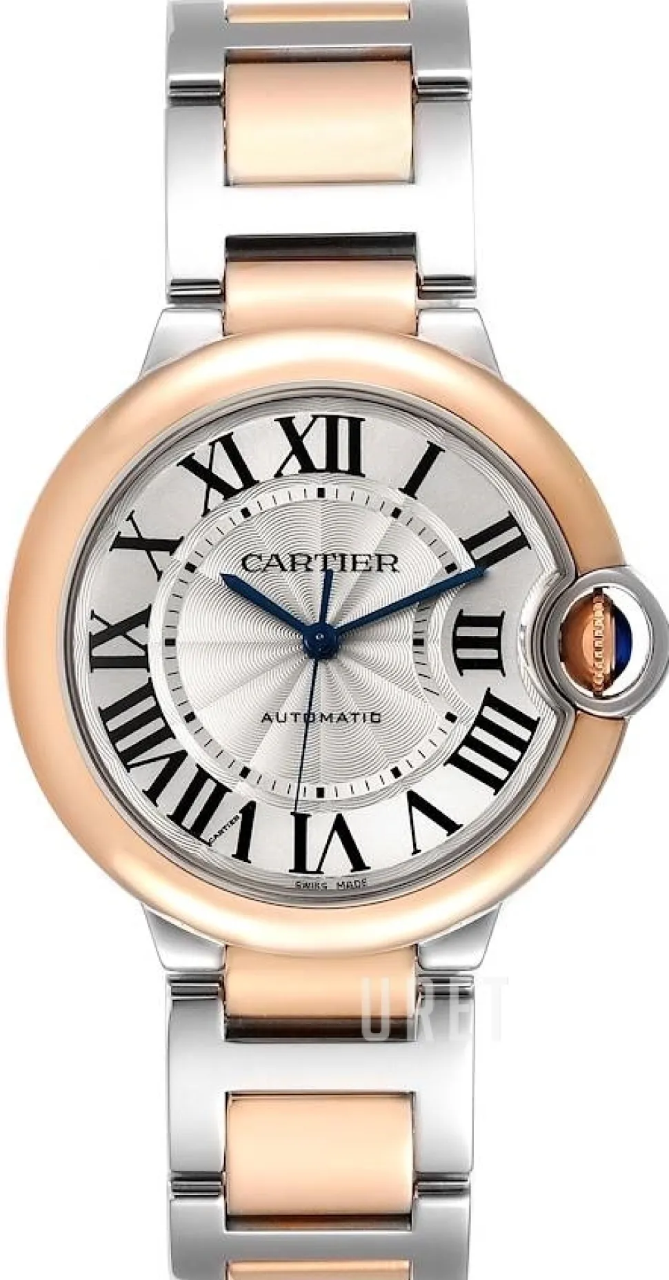 Ballon Blue Silverfärgad/18 karat roséguld Ø36 mm