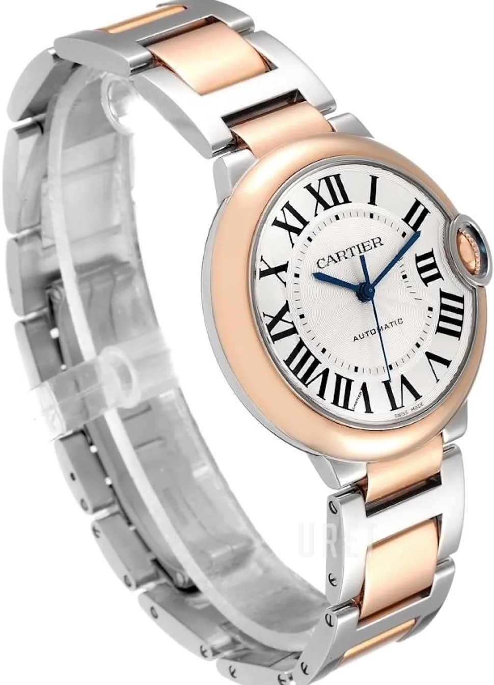 Ballon Blue Silverfärgad/18 karat roséguld Ø36 mm