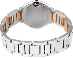 Ballon Blue Silverfärgad/18 karat roséguld Ø36 mm