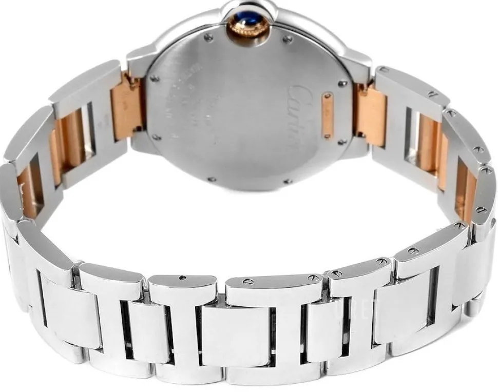 Ballon Blue Silverfärgad/18 karat roséguld Ø36 mm