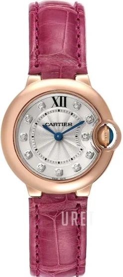 Ballon Blue Silverfärgad/Läder Ø28 mm