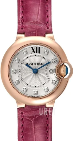 Ballon Blue Silverfärgad/Läder Ø28 mm