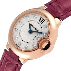 Ballon Blue Silverfärgad/Läder Ø28 mm