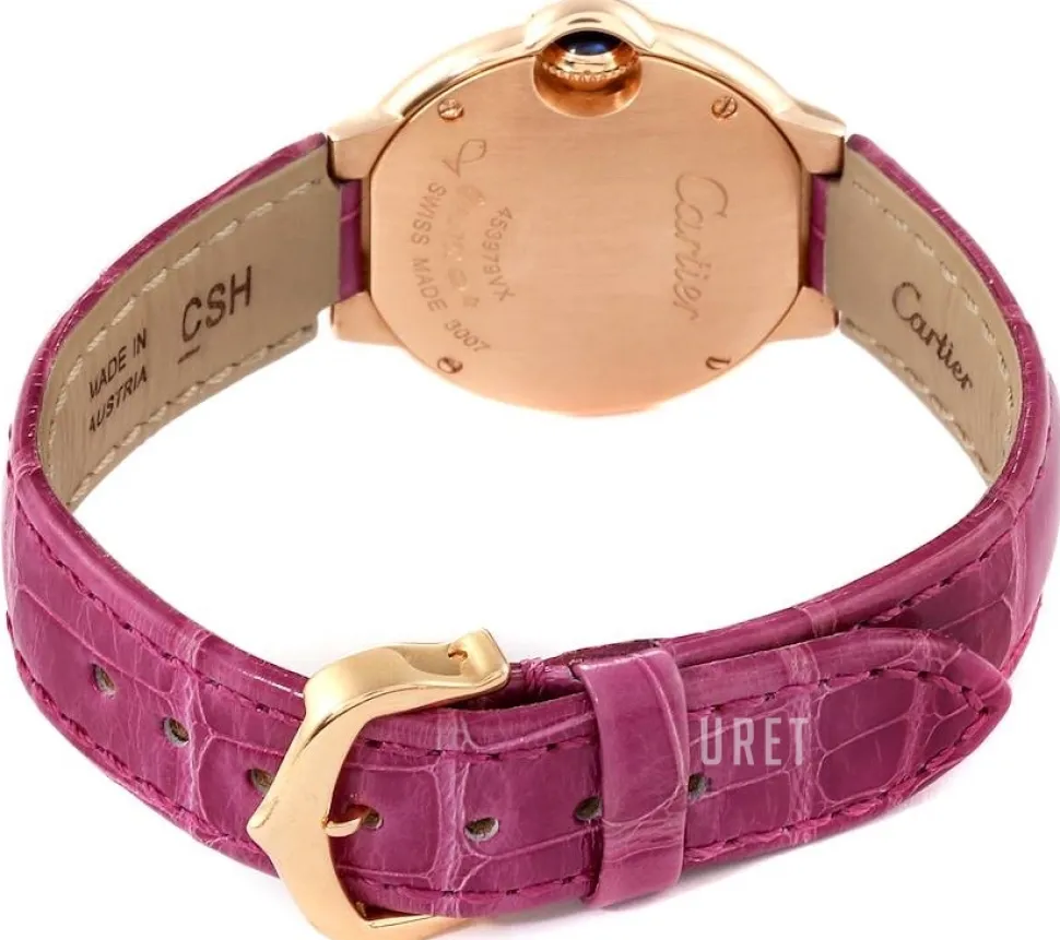 Ballon Blue Silverfärgad/Läder Ø28 mm