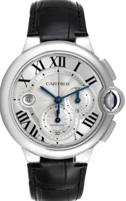 Ballon Blue Silverfärgad/Läder Ø44 mm