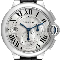 Ballon Blue Silverfärgad/Läder Ø44 mm