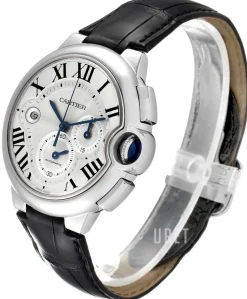 Ballon Blue Silverfärgad/Läder Ø44 mm