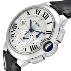 Ballon Blue Silverfärgad/Läder Ø44 mm