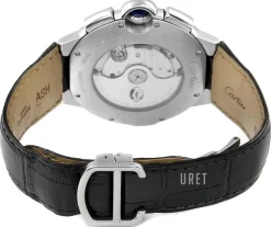 Ballon Blue Silverfärgad/Läder Ø44 mm