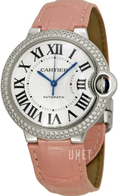 Ballon Blue Silverfärgad/Läder Ø36.2 mm