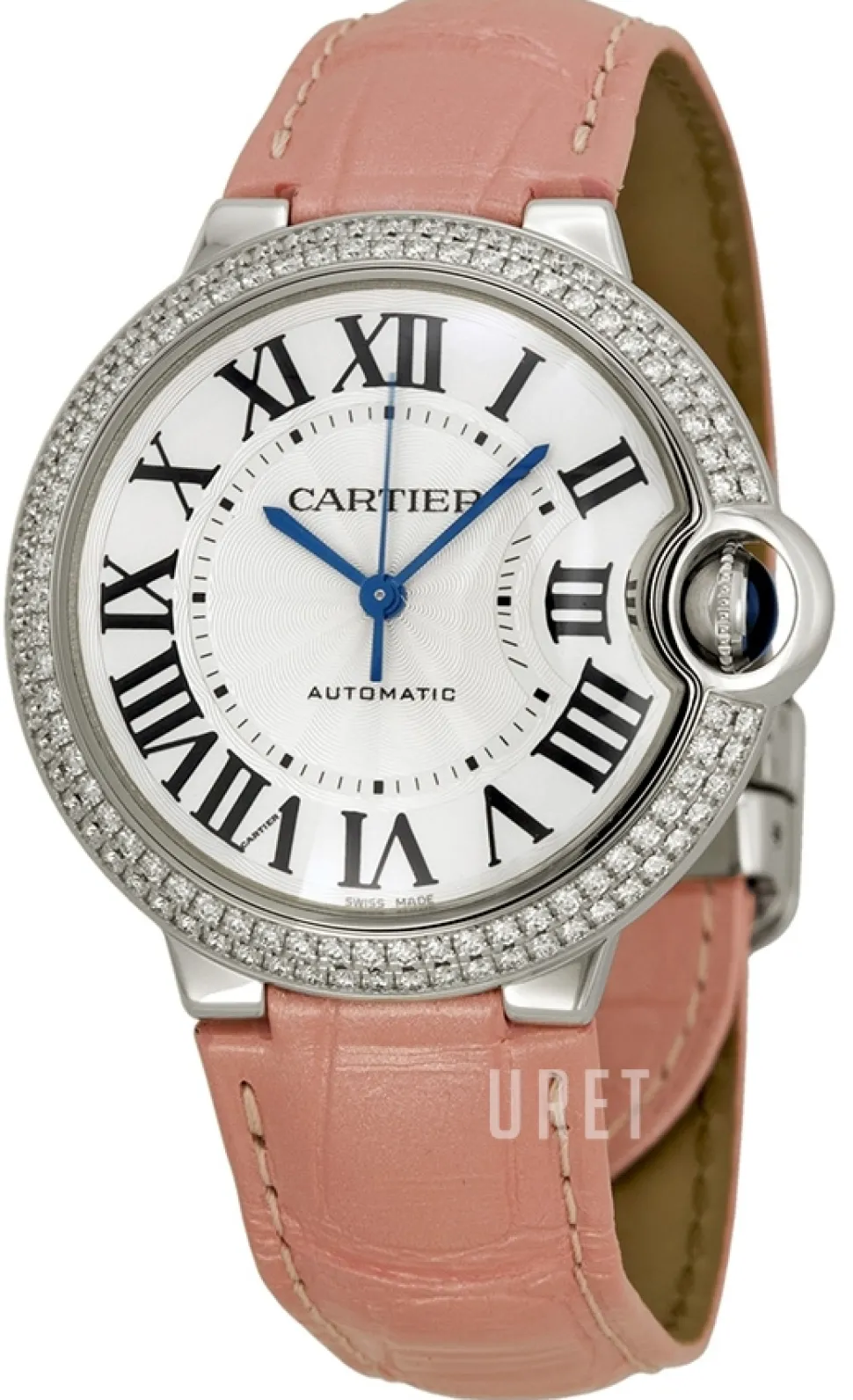 Ballon Blue Silverfärgad/Läder Ø36.2 mm