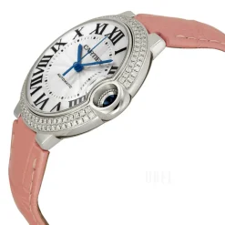 Ballon Blue Silverfärgad/Läder Ø36.2 mm