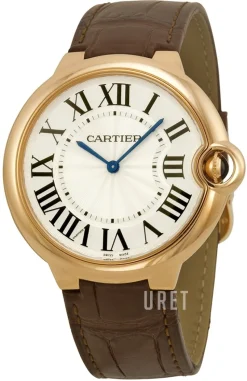 Ballon Blue Silverfärgad/Läder Ø40 mm