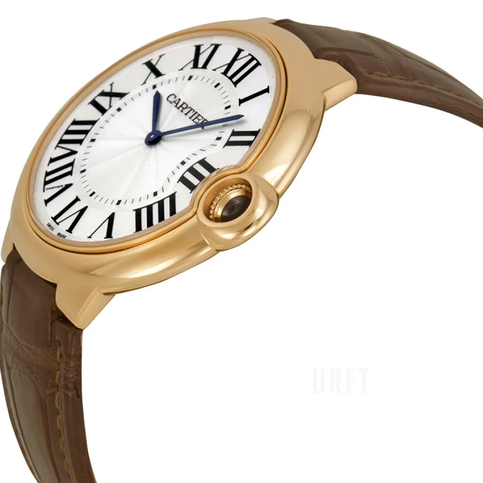 Ballon Blue Silverfärgad/Läder Ø40 mm