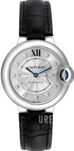 Ballon Blue Silverfärgad/Läder Ø33 mm