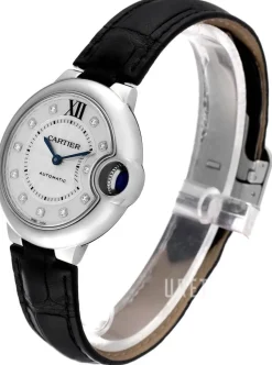 Ballon Blue Silverfärgad/Läder Ø33 mm