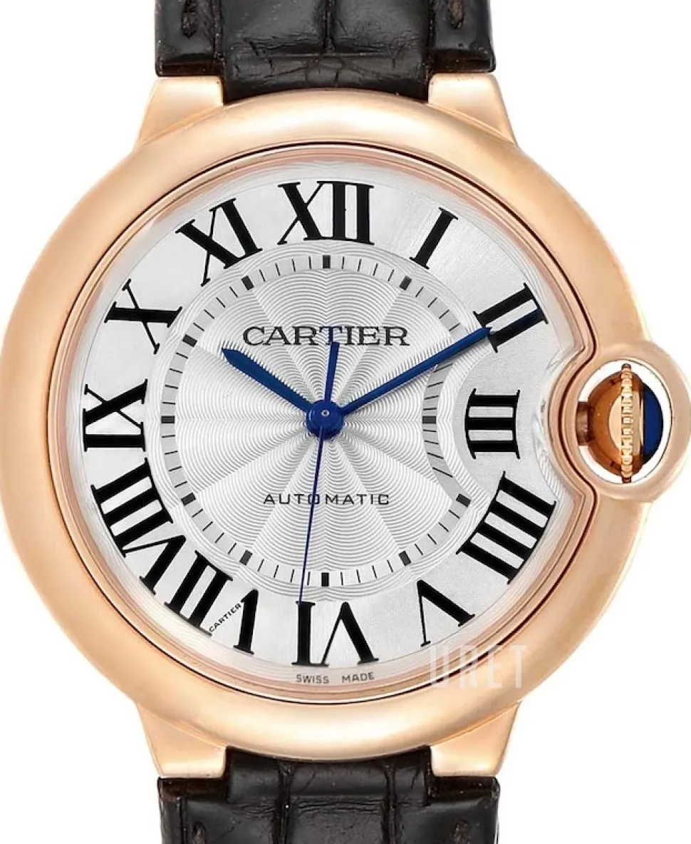 Ballon Blue Silverfärgad/Läder Ø36.6 mm