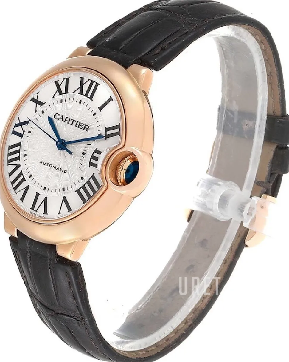 Ballon Blue Silverfärgad/Läder Ø36.6 mm