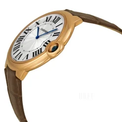 Ballon Blue Silverfärgad/Läder Ø46 mm